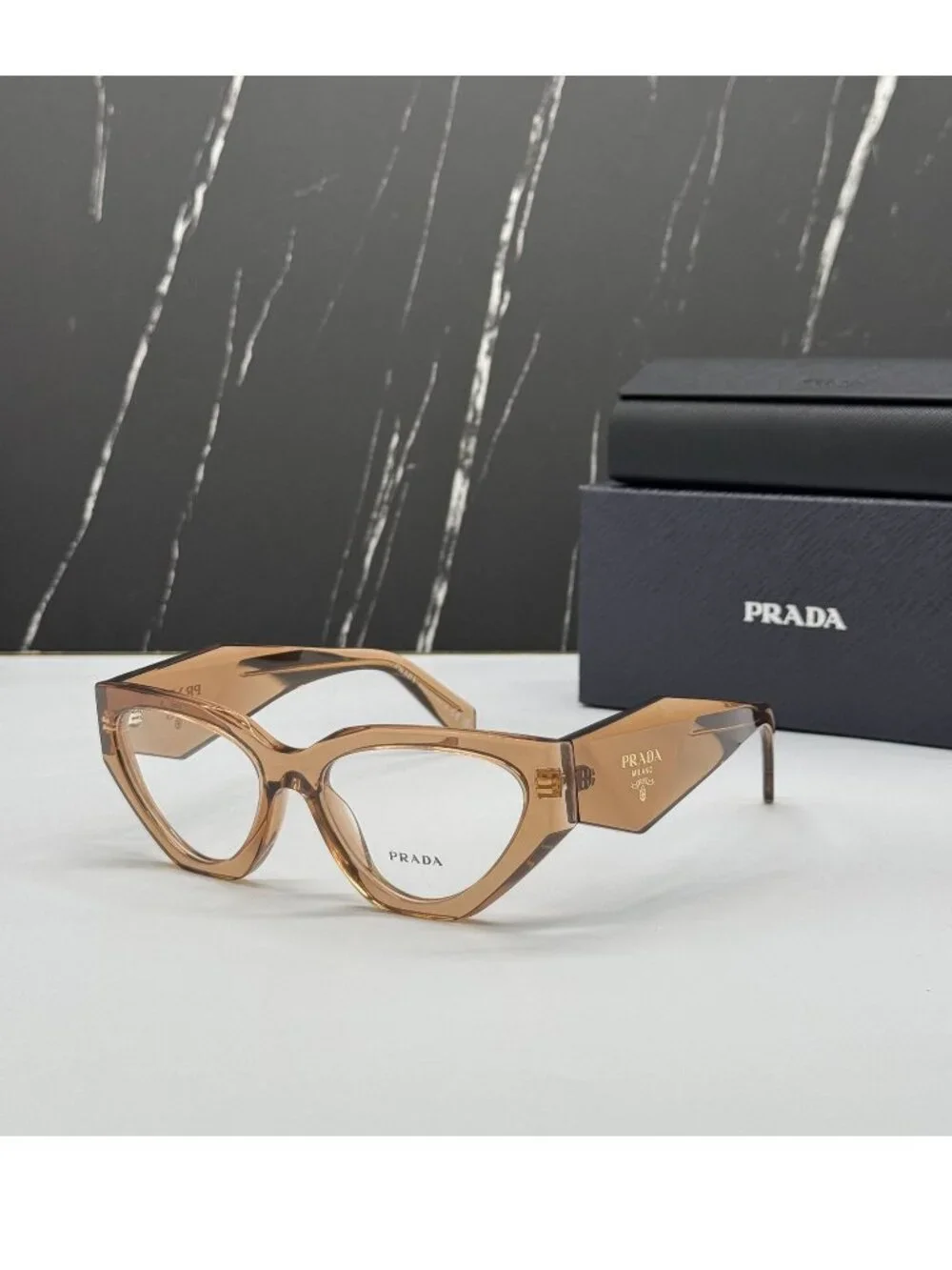 NWT Prada PRC07V 20H1O1 Gray Women Eyeglasses PR C07V